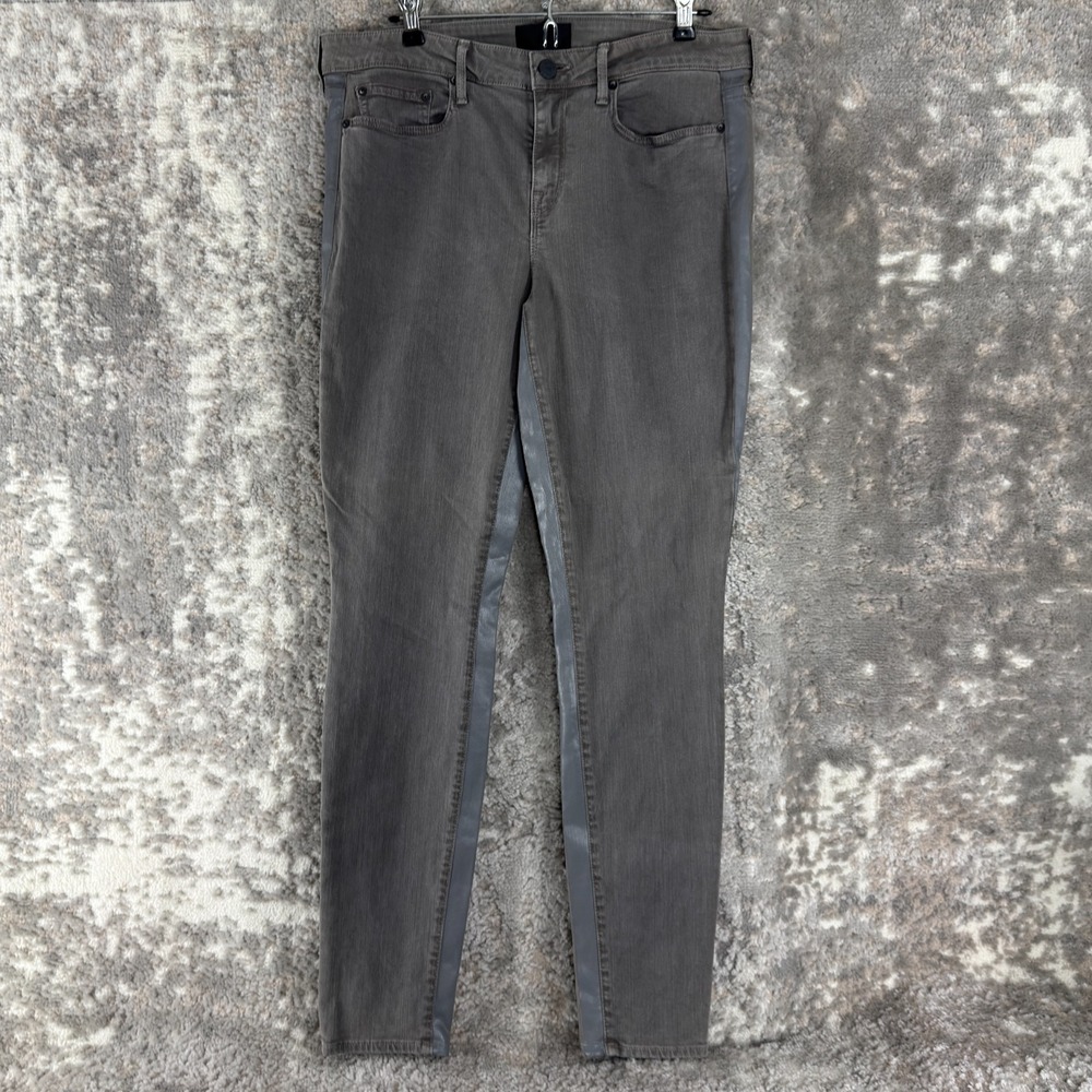 Vince Size 31 Dylan Skinny Denim Jean Pants Trim Gray Button Zip‎ Casual